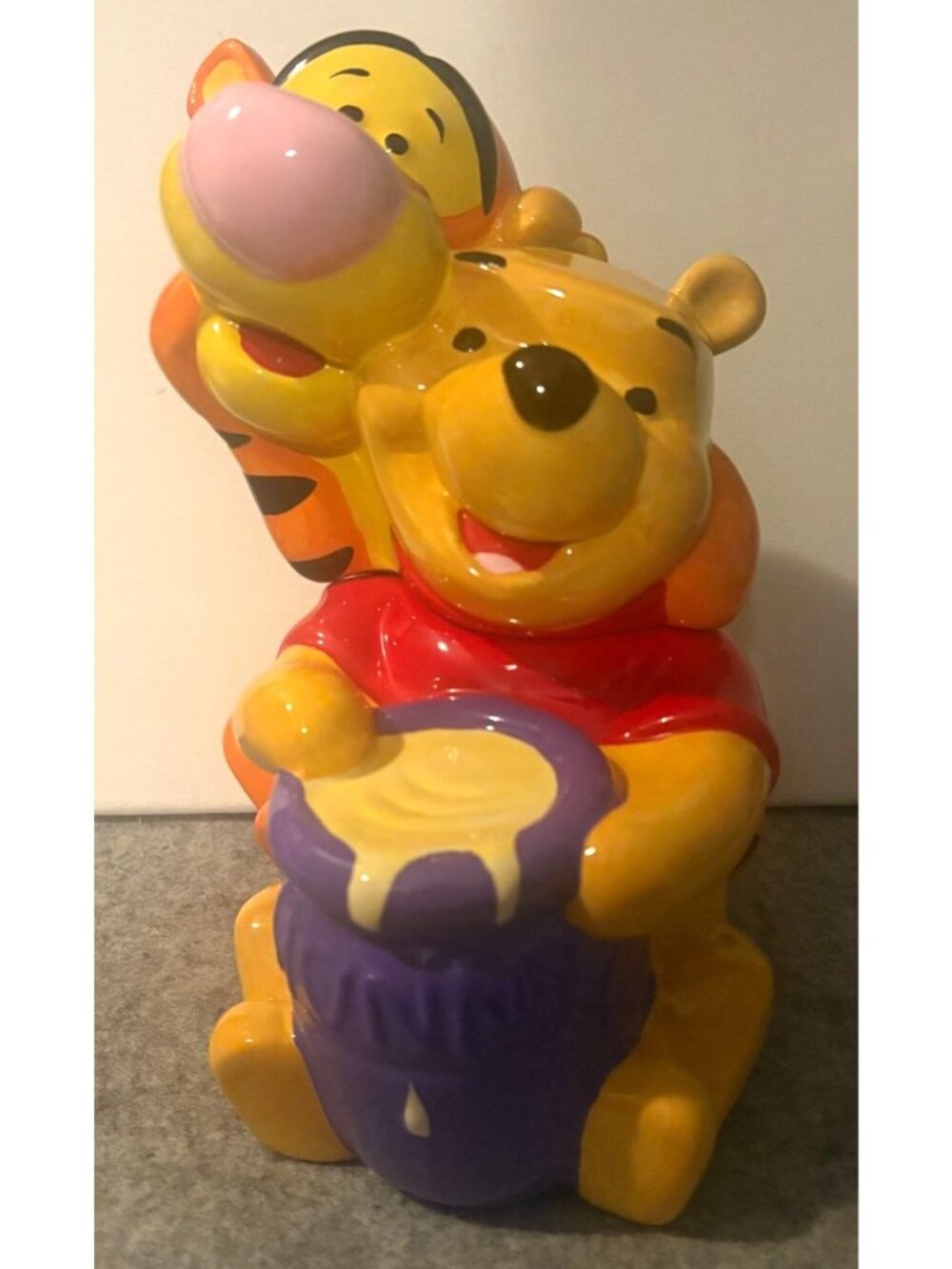 Disney Winnie The Pooh and Tigger Cookie Jar  10.5 x 8"  # 3346